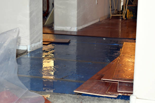 Professional Water Damage Restoration technician working in Walkertown, NC
